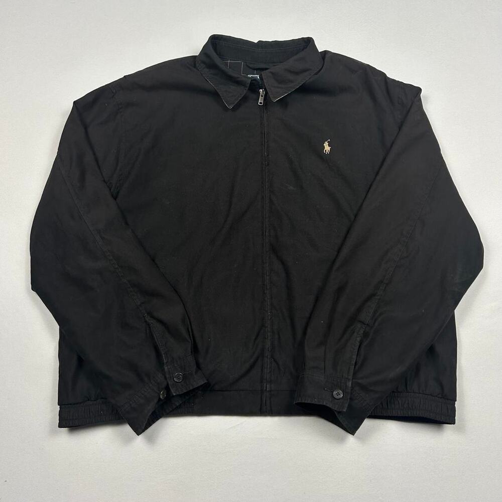 Polo Ralph Lauren Black and Gold Canvas Jacket